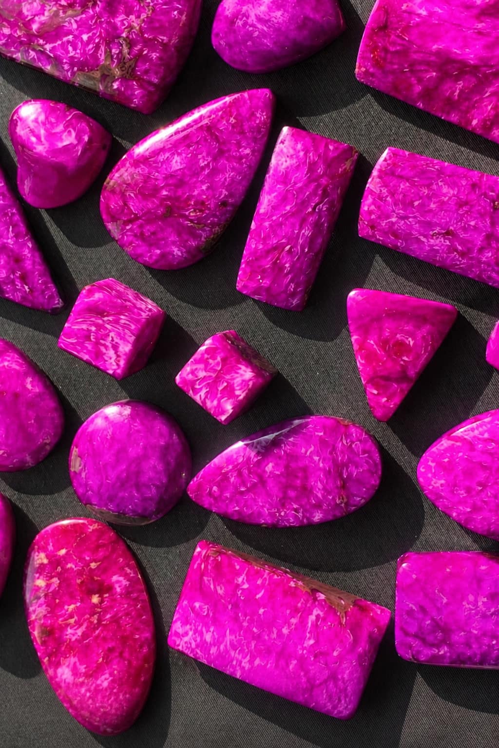 Polished precious and semi-precious gemstones from South Africa